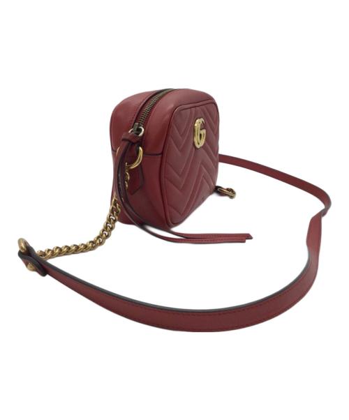 GUCCI（グッチ）GUCCI (グッチ) ショルダーバッグ レッドの古着・服飾アイテム