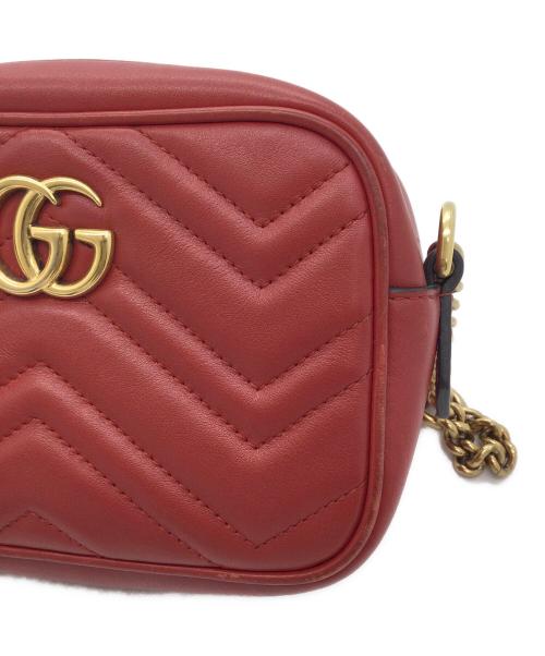 GUCCI（グッチ）GUCCI (グッチ) ショルダーバッグ レッドの古着・服飾アイテム