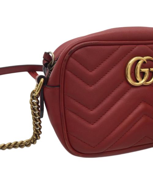 GUCCI（グッチ）GUCCI (グッチ) ショルダーバッグ レッドの古着・服飾アイテム
