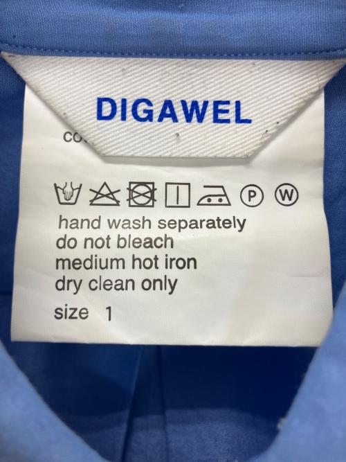 digawel（ディガウェル）digawel (ディガウェル) 長袖シャツ スカイブルー サイズ:1の古着・服飾アイテム
