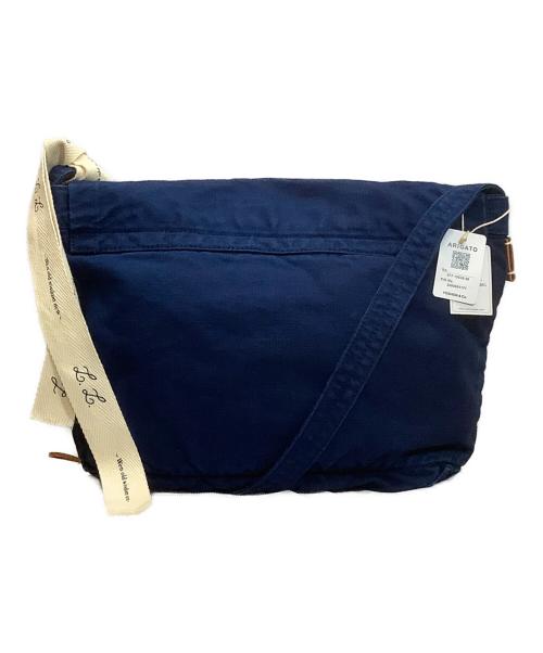 LUGGAGE LABEL（ラゲッジ レーベル）LUGGAGE LABEL (ラゲッジ レーベル) ショルダーバッグ ブルー×ホワイト 未使用品の古着・服飾アイテム