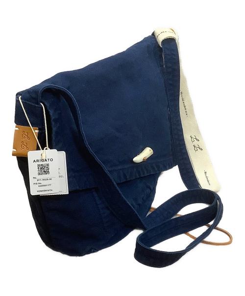 LUGGAGE LABEL（ラゲッジ レーベル）LUGGAGE LABEL (ラゲッジ レーベル) ショルダーバッグ ブルー×ホワイト 未使用品の古着・服飾アイテム