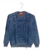DIESELディーゼル）の古着「A15478 厚手ニット」｜ネイビー