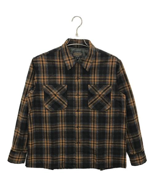 PENDLETON（ペンドルトン）PENDLETON (ペンドルトン) 5575-2213　長袖シャツ ブラウン×グレー×ブラック サイズ:Mの古着・服飾アイテム
