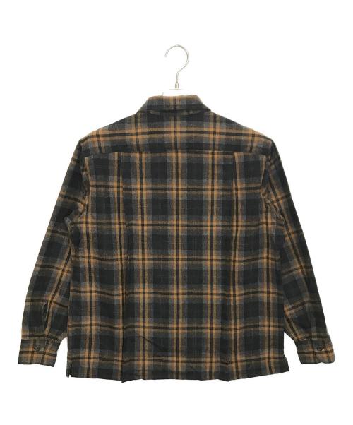 PENDLETON（ペンドルトン）PENDLETON (ペンドルトン) 5575-2213　長袖シャツ ブラウン×グレー×ブラック サイズ:Mの古着・服飾アイテム