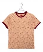SUPREMEシュプリーム）の古着「リンガーTシャツ」｜ピンク×ボルドー