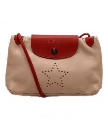 LONGCHAMP（ロンシャン）の古着「ミニショルダーバッグ」｜ブラウン×ベージュ