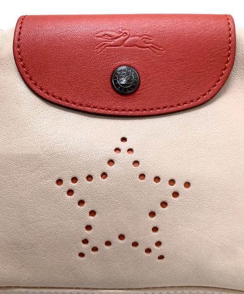 LONGCHAMP（ロンシャン）LONGCHAMP (ロンシャン) ミニショルダーバッグ ブラウン×ベージュの古着・服飾アイテム