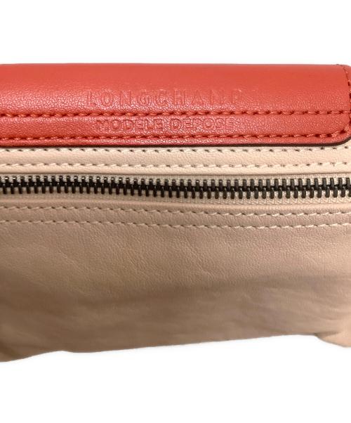 LONGCHAMP（ロンシャン）LONGCHAMP (ロンシャン) ミニショルダーバッグ ブラウン×ベージュの古着・服飾アイテム
