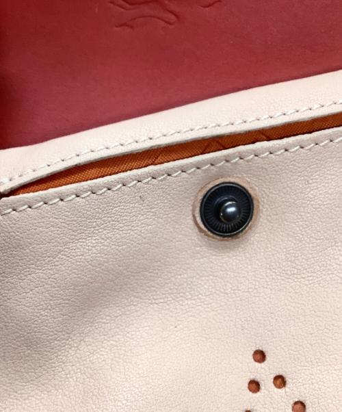 LONGCHAMP（ロンシャン）LONGCHAMP (ロンシャン) ミニショルダーバッグ ブラウン×ベージュの古着・服飾アイテム