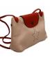 中古・古着 LONGCHAMP (ロンシャン) ミニショルダーバッグ ブラウン×ベージュ：9000円