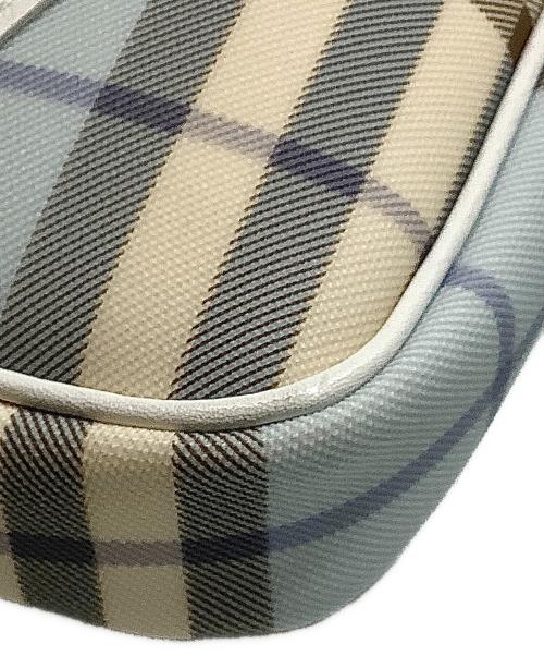 BURBERRY（バーバリー）BURBERRY (バーバリー) ショルダーバッグ スカイブルー×ホワイトの古着・服飾アイテム