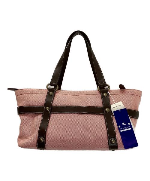BURBERRY BLUE LABEL（バーバリー ブルー レーベル）BURBERRY BLUE LABEL (バーバリー ブルー レーベル) トートバッグ レッド×ホワイト 未使用品の古着・服飾アイテム