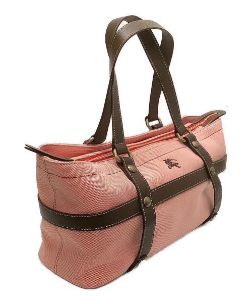 BURBERRY BLUE LABEL（バーバリー ブルー レーベル）BURBERRY BLUE LABEL (バーバリー ブルー レーベル) トートバッグ レッド×ホワイト 未使用品の古着・服飾アイテム