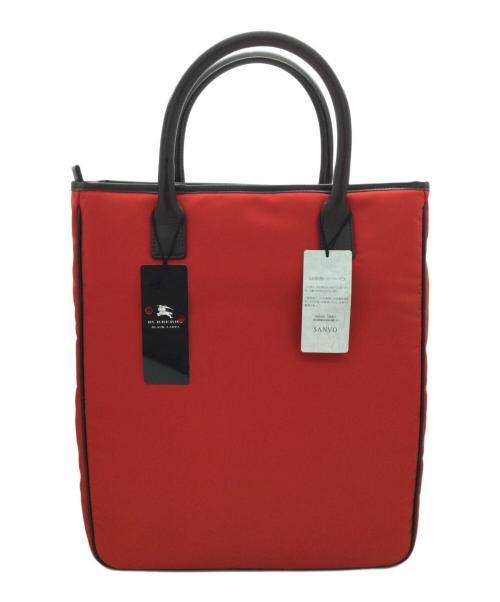 BURBERRY BLACK LABEL（バーバリーブラックレーベル）BURBERRY BLACK LABEL (バーバリーブラックレーベル) ナイロントートバッグ レッド 未使用品の古着・服飾アイテム