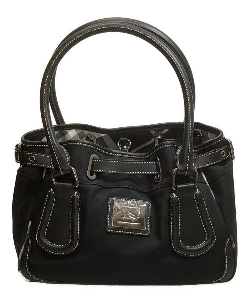 BURBERRY BLUE LABEL（バーバリー ブルー レーベル）BURBERRY BLUE LABEL (バーバリー ブルー レーベル) ハンドバッグ ブラック 未使用品の古着・服飾アイテム