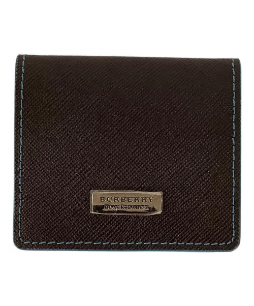 BURBERRY BLACK LABEL（バーバリーブラックレーベル）BURBERRY BLACK LABEL (バーバリーブラックレーベル) コインケース ブラック×ブルーの古着・服飾アイテム