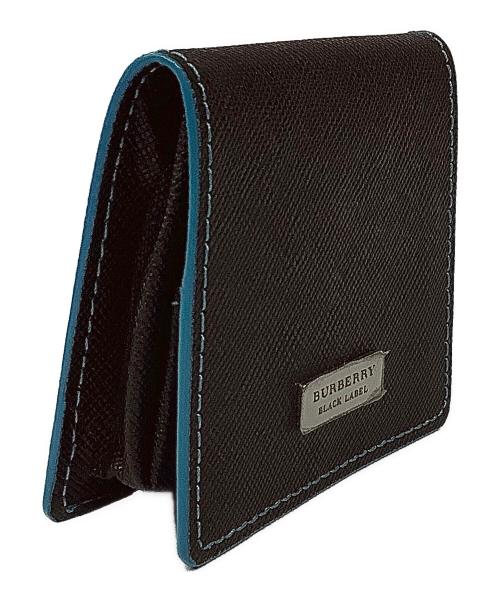 BURBERRY BLACK LABEL（バーバリーブラックレーベル）BURBERRY BLACK LABEL (バーバリーブラックレーベル) コインケース ブラック×ブルーの古着・服飾アイテム