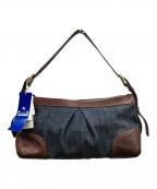 BURBERRY BLUE LABELバーバリー ブルー レーベル）の古着「ショルダーバッグ」｜ブラウン×インディゴ