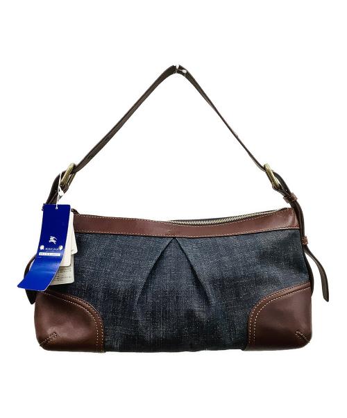 BURBERRY BLUE LABEL（バーバリー ブルー レーベル）BURBERRY BLUE LABEL (バーバリー ブルー レーベル) ショルダーバッグ ブラウン×インディゴの古着・服飾アイテム
