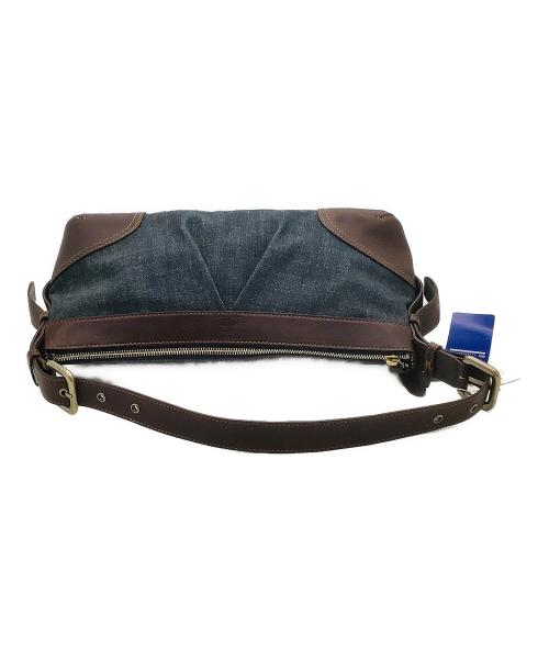 BURBERRY BLUE LABEL（バーバリー ブルー レーベル）BURBERRY BLUE LABEL (バーバリー ブルー レーベル) ショルダーバッグ ブラウン×インディゴの古着・服飾アイテム