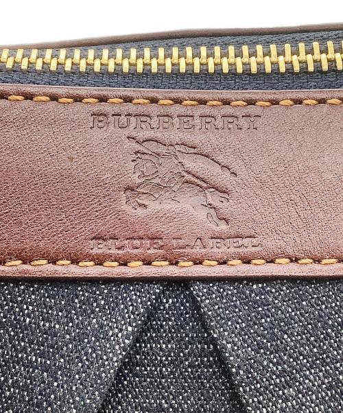 BURBERRY BLUE LABEL（バーバリー ブルー レーベル）BURBERRY BLUE LABEL (バーバリー ブルー レーベル) ショルダーバッグ ブラウン×インディゴの古着・服飾アイテム