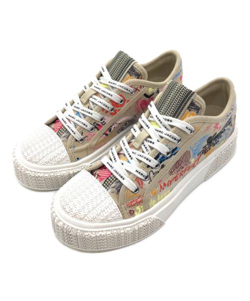 MARC JACOBS（マークジェイコブス）MARC JACOBS (マークジェイコブス) ザ パンク スクリブル スニーカー ベージュ サイズ:37の古着・服飾アイテム