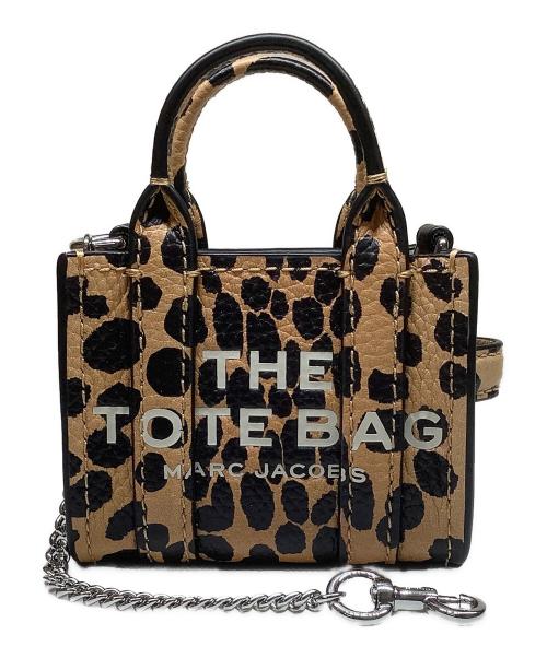 MARC JACOBS（マークジェイコブス）MARC JACOBS (マークジェイコブス) THE LEATHER NANO TOTE CHARM ブラウン×ブラックの古着・服飾アイテム