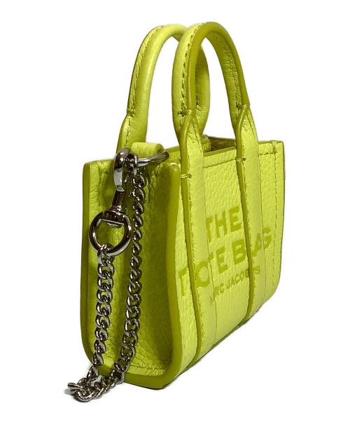 MARC JACOBS（マークジェイコブス）MARC JACOBS (マークジェイコブス) THE LEATHER NANO TOTE CHARM ライトグリーンの古着・服飾アイテム