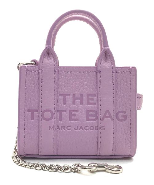 MARC JACOBS（マークジェイコブス）MARC JACOBS (マークジェイコブス) THE LEATHER NANO TOTE CHARM パープルの古着・服飾アイテム