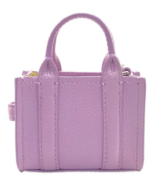 MARC JACOBS（マークジェイコブス）MARC JACOBS (マークジェイコブス) THE LEATHER NANO TOTE CHARM パープルの古着・服飾アイテム