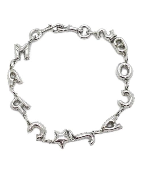 MARC JACOBS（マークジェイコブス）MARC JACOBS (マークジェイコブス) ショルダーストラップ ロゴモチーフ シルバー(カラー)の古着・服飾アイテム