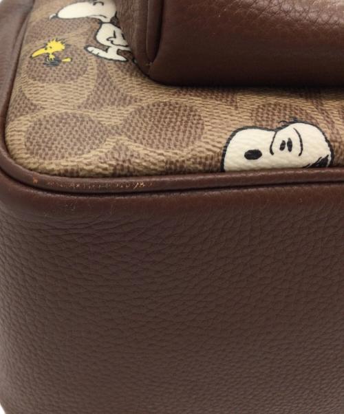COACH（コーチ）COACH (コーチ) PEANUTS (ピーナッツ) リュック ブラウンの古着・服飾アイテム
