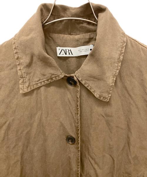 ZARA（ザラ）ZARA (ザラ) ステンカラーコート ブラウン サイズ:Sの古着・服飾アイテム