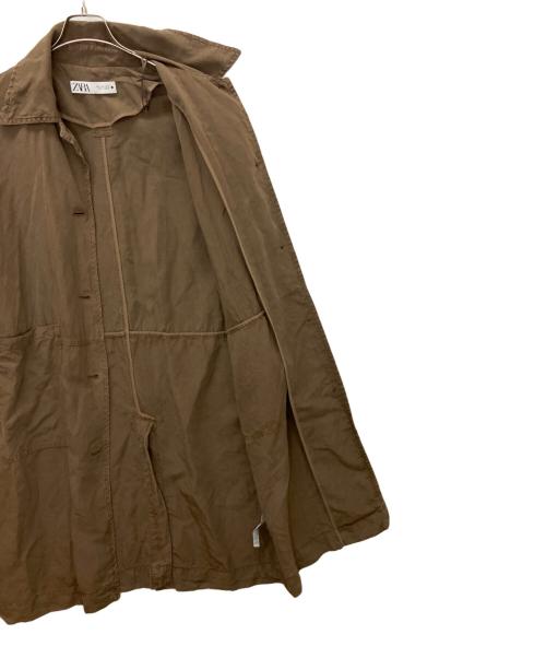 ZARA（ザラ）ZARA (ザラ) ステンカラーコート ブラウン サイズ:Sの古着・服飾アイテム
