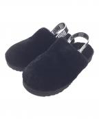 UGGアグ）の古着「K FLUFF YEAH CLOG」｜ブラック×ホワイト
