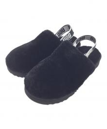 UGG（アグ）の古着「K FLUFF YEAH CLOG」｜ブラック×ホワイト