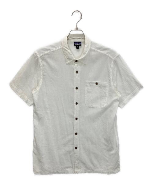 Patagonia（パタゴニア）Patagonia (パタゴニア) STY52921SP17　半袖シャツ ホワイト サイズ:Mの古着・服飾アイテム