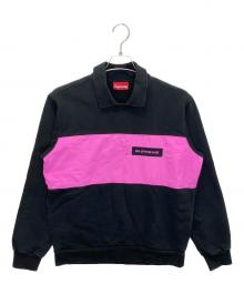 SUPREME（シュプリーム）の古着「ポロクルーネックスウェット」｜ブラック×ピンク