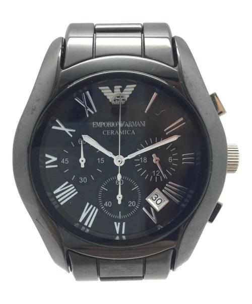 EMPORIO ARMANI（エンポリオ アルマーニ）EMPORIO ARMANI (エンポリオ アルマーニ) AR-1400 ブラックの古着・服飾アイテム