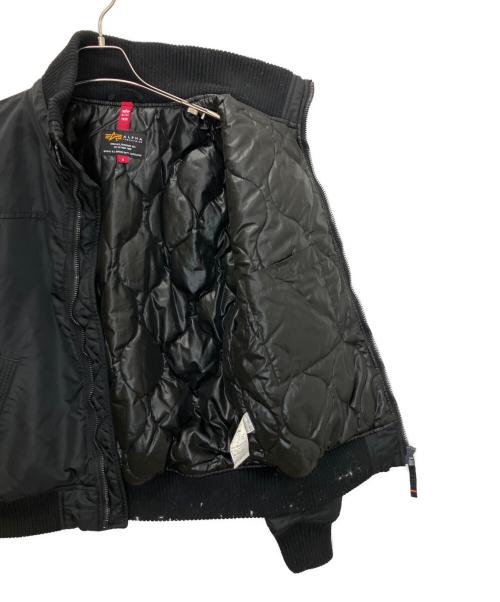 ALPHA（アルファ）ALPHA (アルファ) TA1571-001 フーデットリブジャケット ブラック サイズ:Mの古着・服飾アイテム