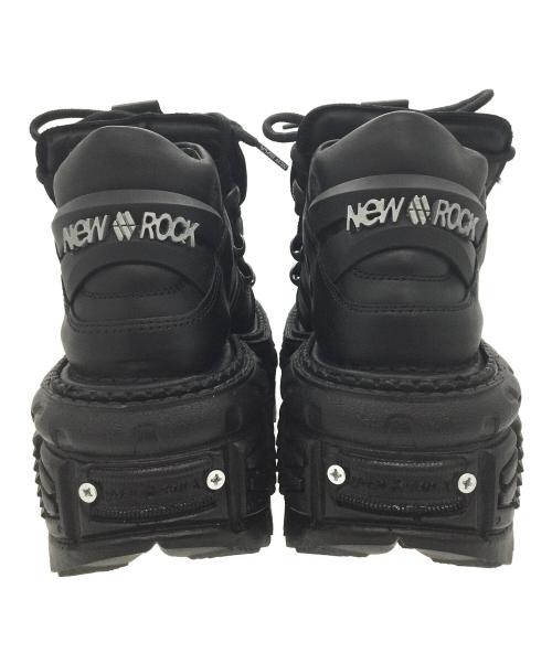 NEWROCK（ニューロック）NEWROCK (ニューロック) 厚底ブーツ M-TANK106-C2 ブラック サイズ:37の古着・服飾アイテム