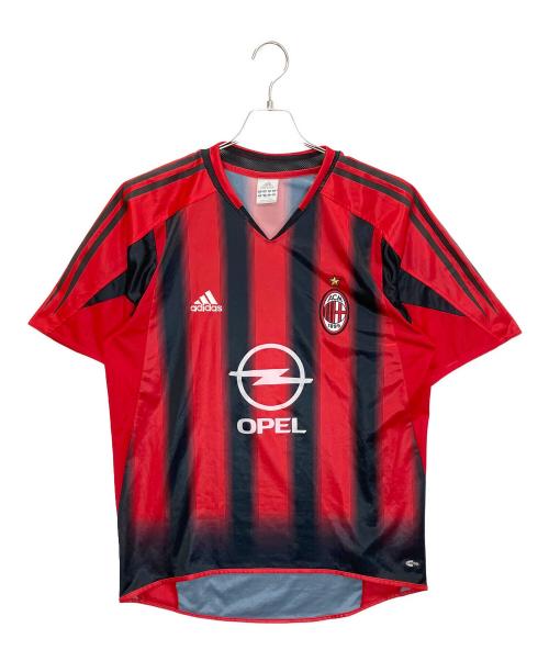 adidas（アディダス）adidas (アディダス) サッカーユニフォーム レッド×ブラックの古着・服飾アイテム