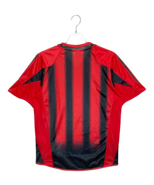 adidas（アディダス）adidas (アディダス) サッカーユニフォーム レッド×ブラックの古着・服飾アイテム