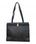 Salvatore Ferragamo（サルヴァトーレ フェラガモ）の古着「型押しトートバッグ」｜ブラック×ゴールド