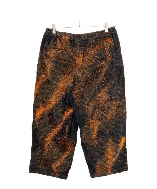 TIGHTBOOTH PRODUCTION（タイトブースプロダクション）TIGHTBOOTH PRODUCTION (タイトブースプロダクション) コーデュロイパンツ ブラック×オレンジ サイズ:XLの古着・服飾アイテム