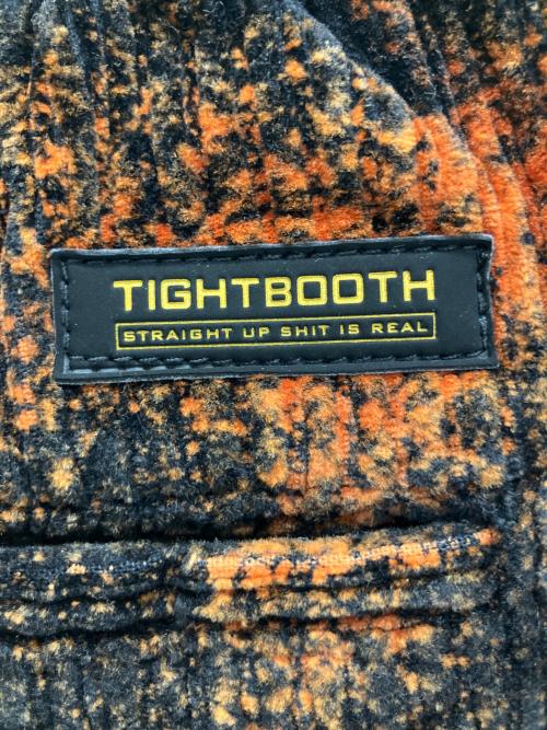 TIGHTBOOTH PRODUCTION（タイトブースプロダクション）TIGHTBOOTH PRODUCTION (タイトブースプロダクション) コーデュロイパンツ ブラック×オレンジ サイズ:XLの古着・服飾アイテム