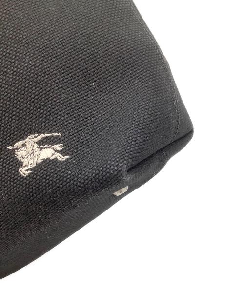 BURBERRY BLUE LABEL（バーバリー ブルー レーベル）BURBERRY BLUE LABEL (バーバリー ブルー レーベル) キャンバストートバッグ ブラックの古着・服飾アイテム
