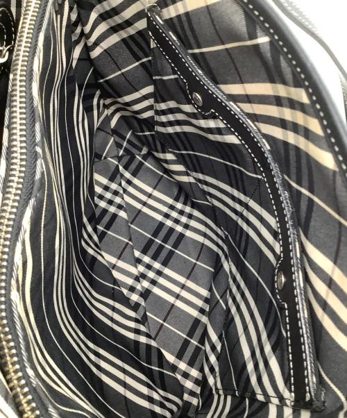 BURBERRY BLUE LABEL（バーバリー ブルー レーベル）BURBERRY BLUE LABEL (バーバリー ブルー レーベル) キャンバストートバッグ ブラックの古着・服飾アイテム