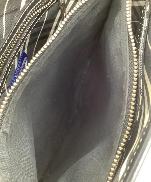 BURBERRY BLUE LABEL（バーバリー ブルー レーベル）BURBERRY BLUE LABEL (バーバリー ブルー レーベル) キャンバストートバッグ ブラックの古着・服飾アイテム